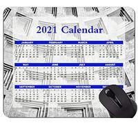 Alfombrilla de ratón del Calendario 2021 con días Festivos, Alfombrillas de ratón de Columna de Piedra de Templo de religión