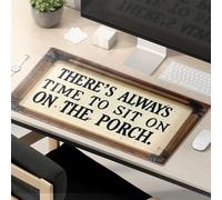 Alfombrilla de ratón divertida con texto en inglés «There 's Always Time To Sit On The Porch»