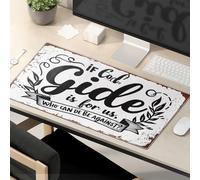 Alfombrilla de ratón divertida con texto en inglés "Work If God Is For Us, Who Can Be Against?"