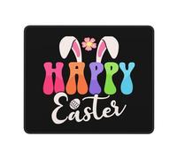 Alfombrilla De Ratón Easter Bunny Easter Happy Easter Mouse Pad Multifuncional Alfombra Raton Antideslizamiento Mousepad para Oficina Pc Ordenador 25X30CM