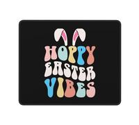Alfombrilla De Ratón Easter Bunny Easter Happy Tapete Escritorio Duraderos Alfombra Raton Antideslizamiento Mousepad para Trabajo Ordenador Pc 25X30CM