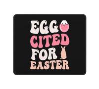 Alfombrilla De Ratón Easter Bunny Eggs Cited For Easter Gaming Tapete Mejora La Precisión Y La Velocidad Protector Escritorio Duradera Mousepad para Pc Juegos Hogar 25X30Cm