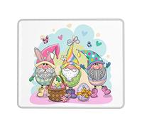 Alfombrilla De Ratón Easter Gnomes Mousepad Antideslizamiento Mouse Pad Multifuncional Tapete Escritorio para Oficina Pc Trabajo 25X30CM