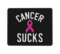 Alfombrilla De Ratón, El Cáncer Apesta Alfombrilla Gaming Bordes Cosidos Mouse Mat Antideslizante Alfombrilla De Escritorio para Laptop Trabajo 25X30Cm