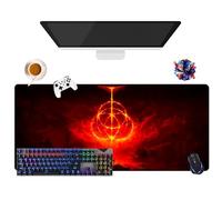 Alfombrilla de ratón Elden Game Ring | Alfombrilla de ratón Gamer XL (35,4" × 15,7" × 0,12") | Uso Oficina, Estudio y Hogar | Base Antideslizante + Superficie Suave (2)