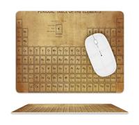 Alfombrilla De Ratón, Elementos Científicos Química Bordes Cosidos Alfombrilla Gaming Portátil Gaming Mouse Pad para Oficina Juegos Trabajo 25X30Cm