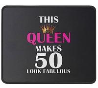 Alfombrilla De Raton Ella Hace Que Los 50 Luzcan Fabulosos Alfombrillas con Base De Goma Mouse Pad Superficie Antipolvere Alfombrillas Cuadradada para Pc Computadora Home Office M