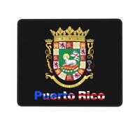 Alfombrilla De Raton Emblema Nacional De Puerto Rico Mousepad Antideslizante Alfombrilla Ratón Superficie Antipolvere Mouse Pad para Computadora Hogar Home Office L