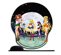 Alfombrilla de Ratón Ergonómica con Reposamuñeca Gel Chica Anime Sailor Moon Sty88 Almohadilla para Ratón Antideslizante Base de Goma Mouse Pad Juego para Ordenador Oficina Laptop