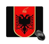 Alfombrilla De Raton Escudo De Armas De La Bandera De Albania, Estilo Alfombrillas Gaming Mousepad Impermeable Mouse Pad para Hogar Computadora Pc XL