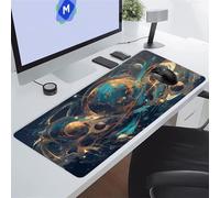 Alfombrilla de Ratón Espacio de ensueño 800x400x2 mm Alfombrilla Ratón XXL Gaming con Bordes Cosidos y Antideslizante Mouse Pad para Jugadores, PC, Oficina