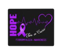 Alfombrilla De Ratón Esperanza para La Concientización sobre La Fibromialgia Mouse Pad Alfombrilla De Ratón con Base De Goma Antideslizante Alfombrilla para Juegos Trabajo Pc 25X30Cm