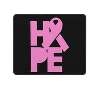 Alfombrilla de Ratón Esperanza Rosa para el cáncer de Mama Alfombrilla de | ratón para juegos Laptop 25x30cm Professional Tapete de Juego Multifuncional Alfombrilla Gaming Ordenador PC