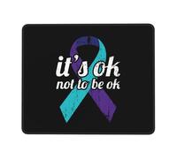 Alfombrilla De Ratón, Está Bien No Estar Bien Cinta De Concientización sobre La Prevención del Suicidio Alfombrilla Gaming Professional Alfombrilla De Escritorio Gaming Mouse Pad 25X30Cm
