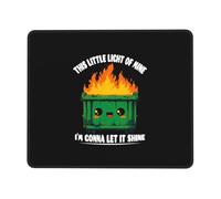 Alfombrilla De Ratón Esta Pequeña Luz Mía: El Basurero En Llamas Alfombrilla Gaming Resistente A La Abrasión Duraderos Antideslizante Mouse Pad, para Portátil, Ordenador, Oficina, 25x30cm