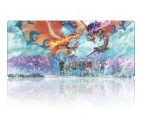 Alfombrilla de ratón estilo Gaming Monster Hunter, tamaño extragrande, antideslizante, bordes finamente cosidos, fácil de limpiar, ideal para juegos y trabajo (Stories 2, XXL)