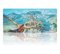 Alfombrilla de ratón estilo Gaming Monster Hunter, tamaño extragrande, antideslizante, bordes finamente cosidos, fácil de limpiar, ideal para juegos y trabajo (Stories 3, XXL)