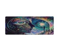 Alfombrilla de ratón extendida Awakening Third Eye 30x80cm para teclado y escritorio para portátil PC bonitos accesorios de oficina y decoración de escritorio