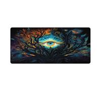 Alfombrilla de ratón extendida Despertar del Tercer Ojo lavable 40x90cm con base antideslizante y borde cosido para juegos de oficina