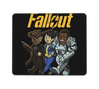 Alfombrilla de ratón Fallout con borde de goma, alfombrilla de escritorio, bloc de notas, alfombrilla de juego multicódigo para ordenadores