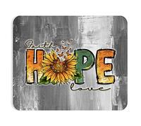 Alfombrilla De Ratón, Fe Esperanza Amor Cristianismo Inspiración Mousepad Multifuncional Gaming Mouse Pad Bordes Cosidos Mouse Mat para Jugadore Pc 25X30Cm