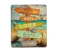 Alfombrilla De Ratón Fe, Esperanza, Amor para Elegir Un Verano Divertido 25X30Cm Pequeña Alfombrilla para Ratón Base De Goma Alfombrillas De Mouse para Oficina Juego