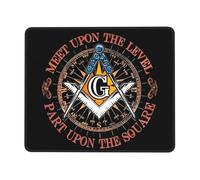 Alfombrilla De Ratón Fe Masónica, Esperanza Y Caridad, Logotipo Masónico Alfombrilla Gaming Lavable Personalizada Antideslizante Mouse Pad, para Portátil, Hogar, Ordenador, 25x30cm