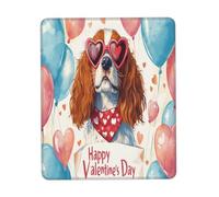 Alfombrilla De Ratón, Feliz Día De Los Enamorados Cachorro De Perro Cavalier King Charles Spaniel Mouse Pad Antideslizante Alfombrilla Gaming Ergonómico Mousepad para Pc Gamers 25X30Cm