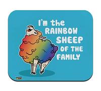 Alfombrilla de ratón fina de perfil bajo I'm The Rainbow Sheep of the Family Gay Pride