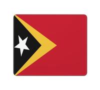 Alfombrilla De Ratón Flag of East Timor Print Tapete Escritorio Multifuncional Mouse Pad Protector Mousepad para Trabajo Ordenador Pc 25X30CM