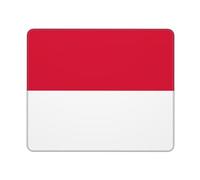 Alfombrilla De Ratón Flag of Monaco Print Mousepad Duraderos Tapete Escritorio Antideslizamiento Mouse Pad para Oficina Pc Ordenador 25X30CM