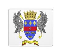 Alfombrilla De Ratón Flag of Saint Barthelemy Print Mouse Pad Protector Mousepad Antideslizamiento Alfombra Raton para Trabajo Pc Oficina 25X30CM