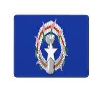 Alfombrilla De Ratón Flag of The Northern Mariana Islands Print Tapete Escritorio Duraderos Alfombra Raton Antideslizamiento Mousepad para Trabajo Ordenador Pc 25X30CM
