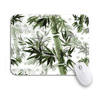 Alfombrilla De Ratón Flower El Susurro del Bambú En El Viento Oriental Tradicional Antideslizante Mouse Pad Moderno Alfombrilla Gaming, para Hogar, Portátil, 25 x 30cm