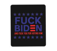 Alfombrilla De Ratón Fuck Biden and Fuck You Voting Him Tapete Escritorio Multifuncional Alfombra Raton Protector Mousepad para Oficina Trabajo Pc 25X30CM