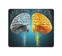 Alfombrilla De Ratón, Funciones del Cerebro Izquierdo Y Derecho Multifuncional Alfombrilla Gaming Mejora La Precisión Y La Velocidad Tapete De Juego para Trabajo Laptop Pc 25X30Cm