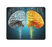 Alfombrilla De Raton Funciones del Hemisferio Izquierdo Y Derecho del Cerebro Mouse Pad Antideslizante Alfombrillas Superficie Antipolvere Mousepad para Computadora Oficina Hogar XL