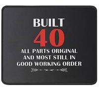 Alfombrilla De Ratón Funny 40Th Birthday B Day Alfombra Raton Antideslizamiento Mousepad Duraderos Mouse Pad para Pc Oficina Ordenador 25X30CM
