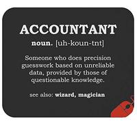Alfombrilla De Ratón Funny Accounting Accountants Accountant Definition Meaning Profession Gag Tapete Escritorio Antideslizamiento Mouse Pad Multifuncional Alfombra Raton para Pc Oficina 25X30CM