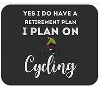 Alfombrilla De Ratón Funny Bicycle Retirement Plan Cycling Alfombra Raton Multifuncional Mouse Pad Antideslizamiento Tapete Escritorio para Trabajo Ordenador Pc 25X30CM
