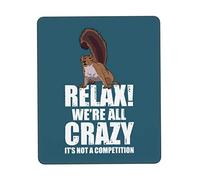 Alfombrilla De Ratón Funny Crazy Wild Squirrel Animal Tapete Escritorio Antideslizamiento Alfombra Raton Protector Mousepad para Oficina Pc Ordenador 25X30CM