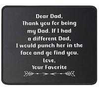 Alfombrilla De Ratón Funny Fathers Day Mouse Pad Multifuncional Tapete Escritorio Duraderos Mousepad para Ordenador Pc Trabajo 25X30CM