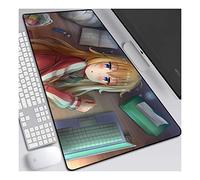 Alfombrilla de ratón Gabriel DropOut Anime Extended XXL, alfombrilla de ratón Speed Gaming, alfombrilla de ratón grande Anime de 800x300 mm con base de goma antideslizante, para computadora PC, B
