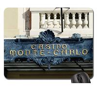 Alfombrilla De Ratón, Game Bank Casino Monte Carlo Mónaco Edificio Mouse Mat Antideslizante Alfombrilla Raton Professional Tapete De Juego para Jugadore Oficina 25X30Cm