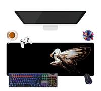 Alfombrilla de ratón Game Bravely Default Flying Fairy | Alfombrilla de ratón Gamer XL | Uso Oficina, Estudio y Hogar | Base antideslizante + Superficie Suave (1, 31,5" × 11,8" × 0,12")