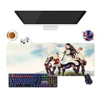 Alfombrilla de ratón Game Bravely Default Flying Fairy | Alfombrilla de ratón Gamer XL | Uso Oficina, Estudio y Hogar | Base antideslizante + Superficie Suave (2, 31,5" × 11,8" × 0,12")