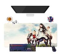 Alfombrilla de ratón Game Bravely Default Flying Fairy | Alfombrilla de ratón Gamer XL | Uso Oficina, Estudio y Hogar | Base antideslizante + Superficie Suave (2, 35,4" × 15,7" × 0,12")