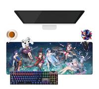 Alfombrilla de ratón Game Honkai Impact | Alfombrilla de ratón Gamer XL | Uso Oficina, Estudio y Hogar | Base Antideslizante + Superficie Suave (6, 31,5" × 11,8" × 0,12")