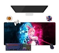 Alfombrilla de ratón Game Honkai Impact | Alfombrilla de ratón Gamer XL | Uso Oficina, Estudio y Hogar | Base Antideslizante + Superficie Suave (10, 35,4" × 15,7" × 0,12")