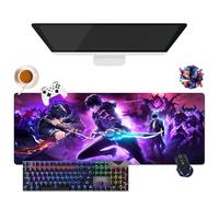 Alfombrilla de ratón Game Solo Leveling | Alfombrilla de ratón Gamer XL | Uso Oficina, Estudio y Hogar | Base Antideslizante + Superficie Suave (1, 31,5" × 11,8" × 0,12")